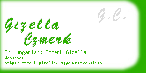 gizella czmerk business card